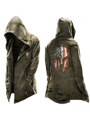 Men's zip-up hooded coat HE1402-04-01