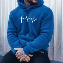 Stylish plush hooded sweatshirt for everyday wear HF1804-03-04